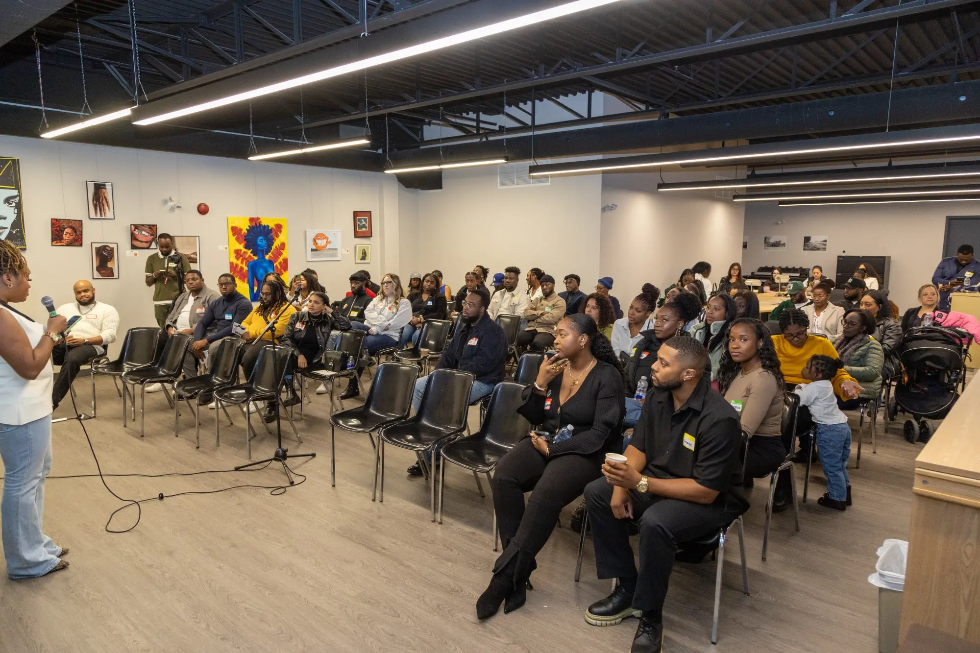 Afroavenir community event with artists and cultural workers